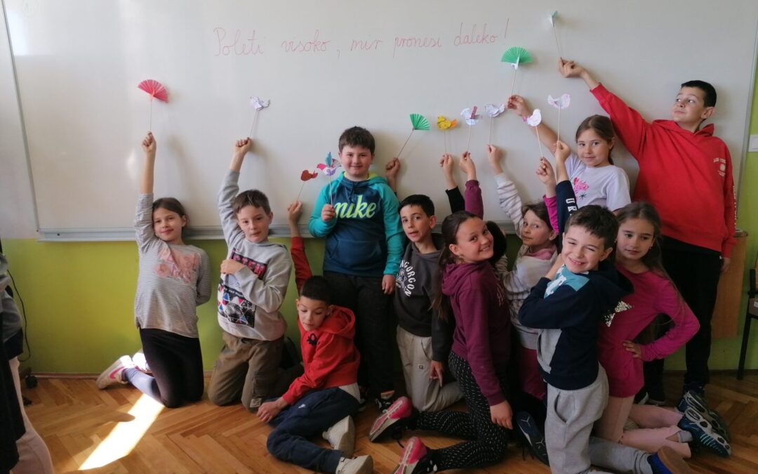 Radionica izrade golubice mira i prijateljstva u 3.a