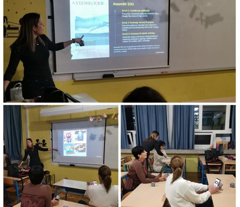 Dijeljenje znanja nakon međunarodne edukacije: AR tehnologija u obrazovanju